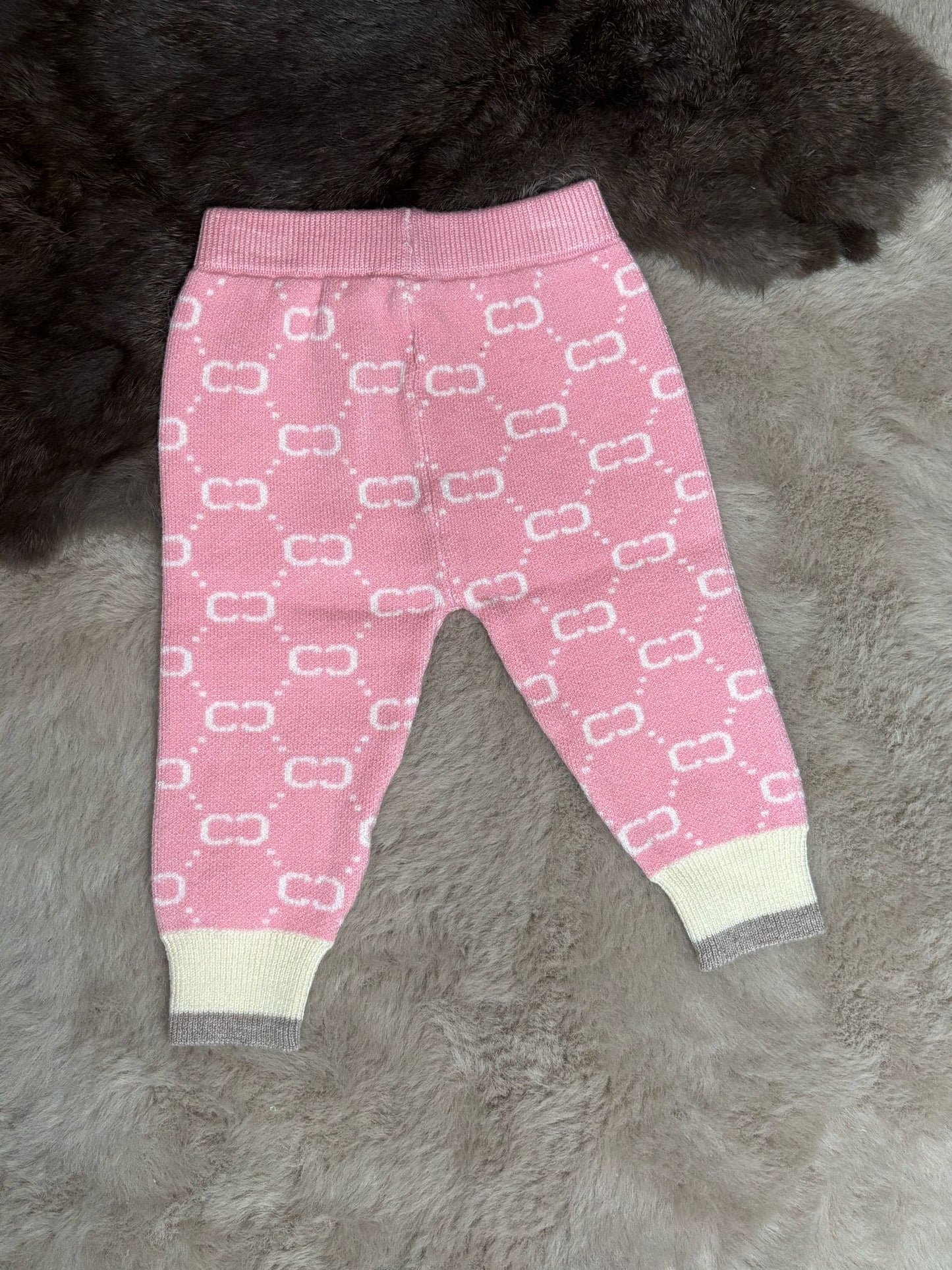 CC knitted pants pink