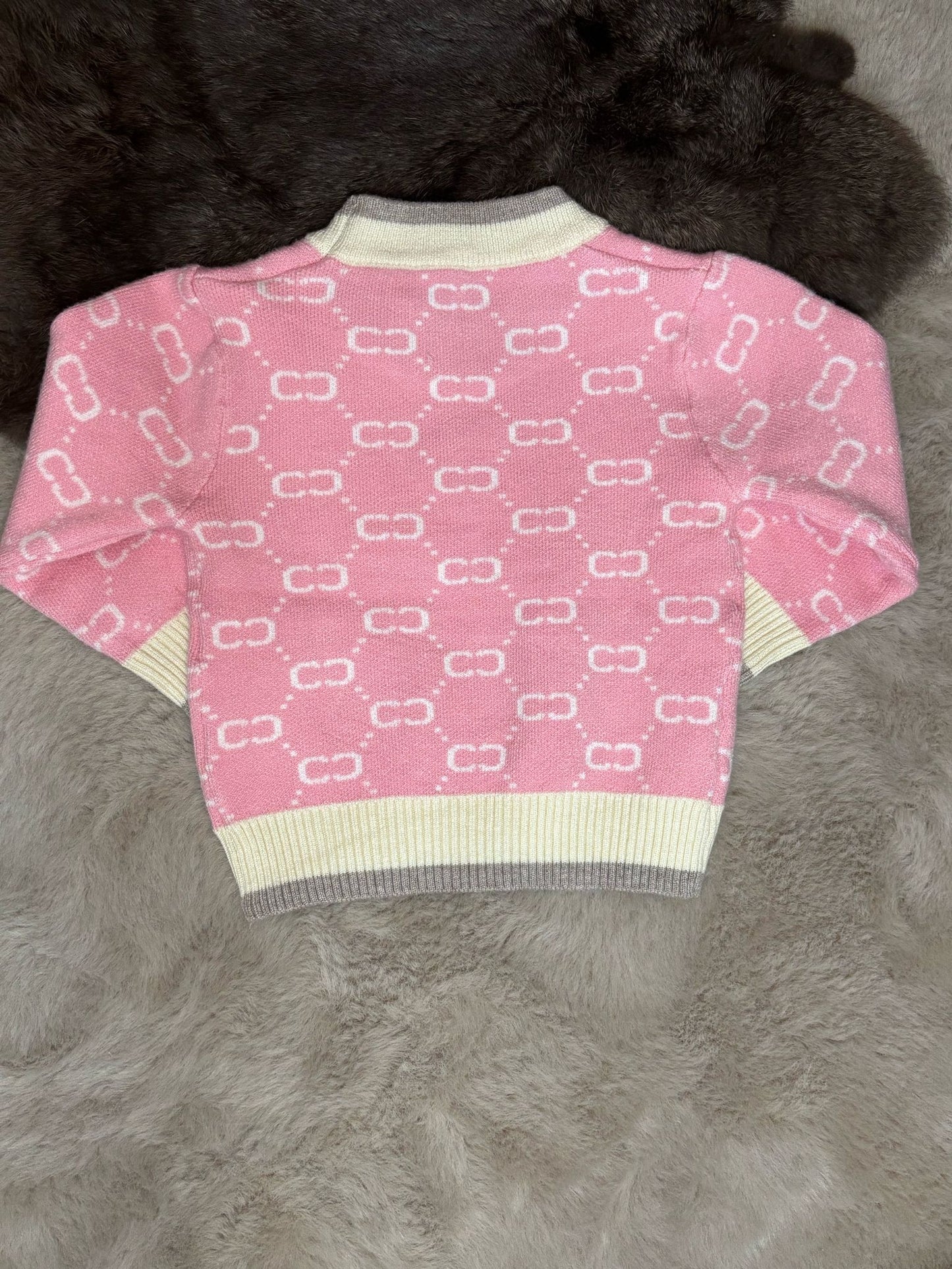 CC knitted sweater pink