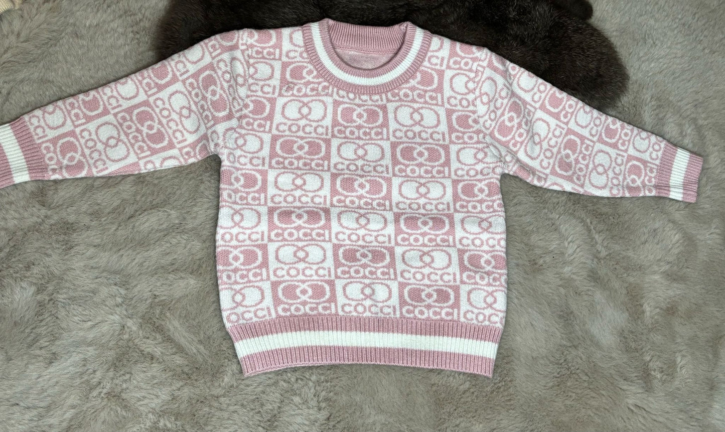 cocci knitted sweater pink