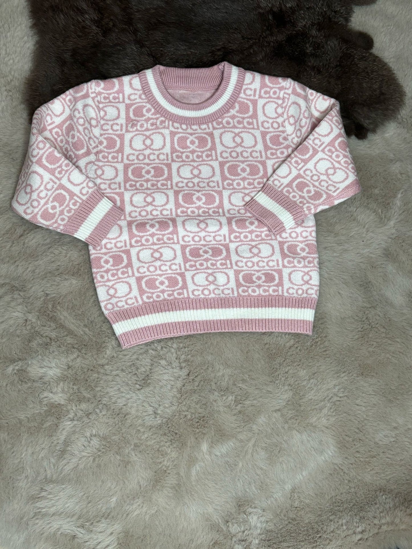 cocci knitted sweater pink