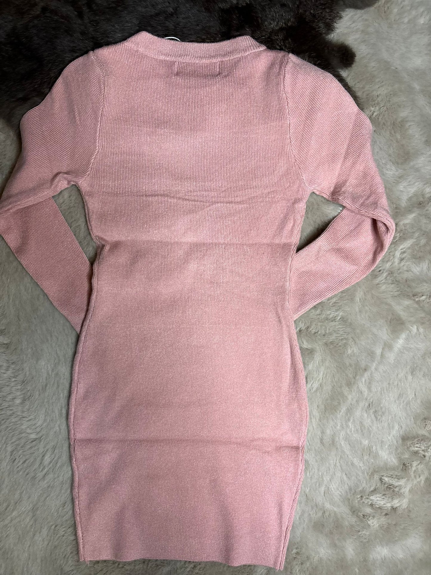 Parel bow dress pink