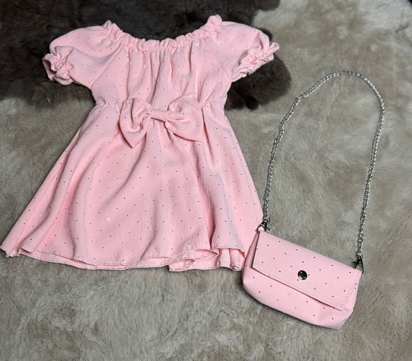 Glitter dress pink