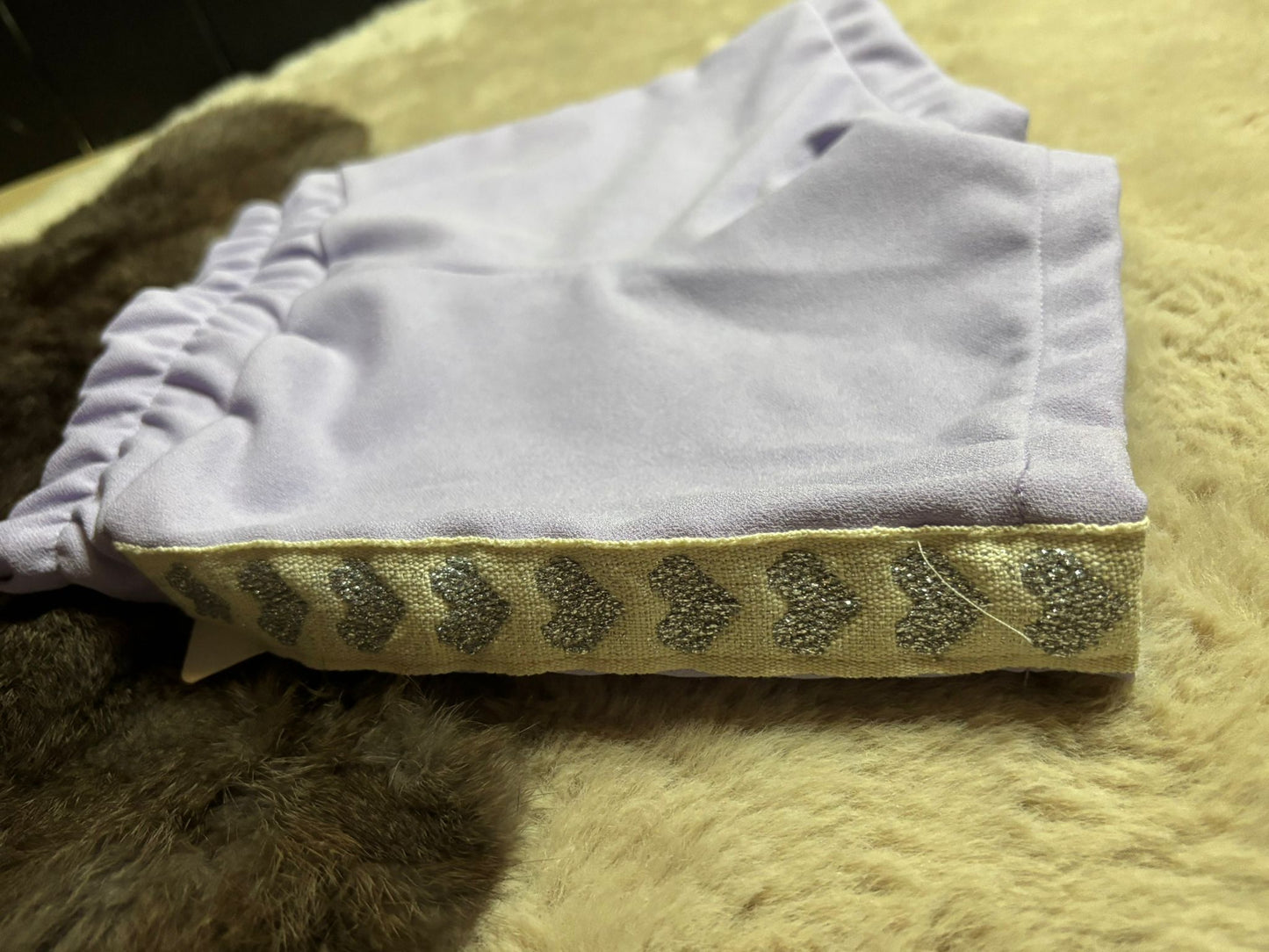 Heart short purple