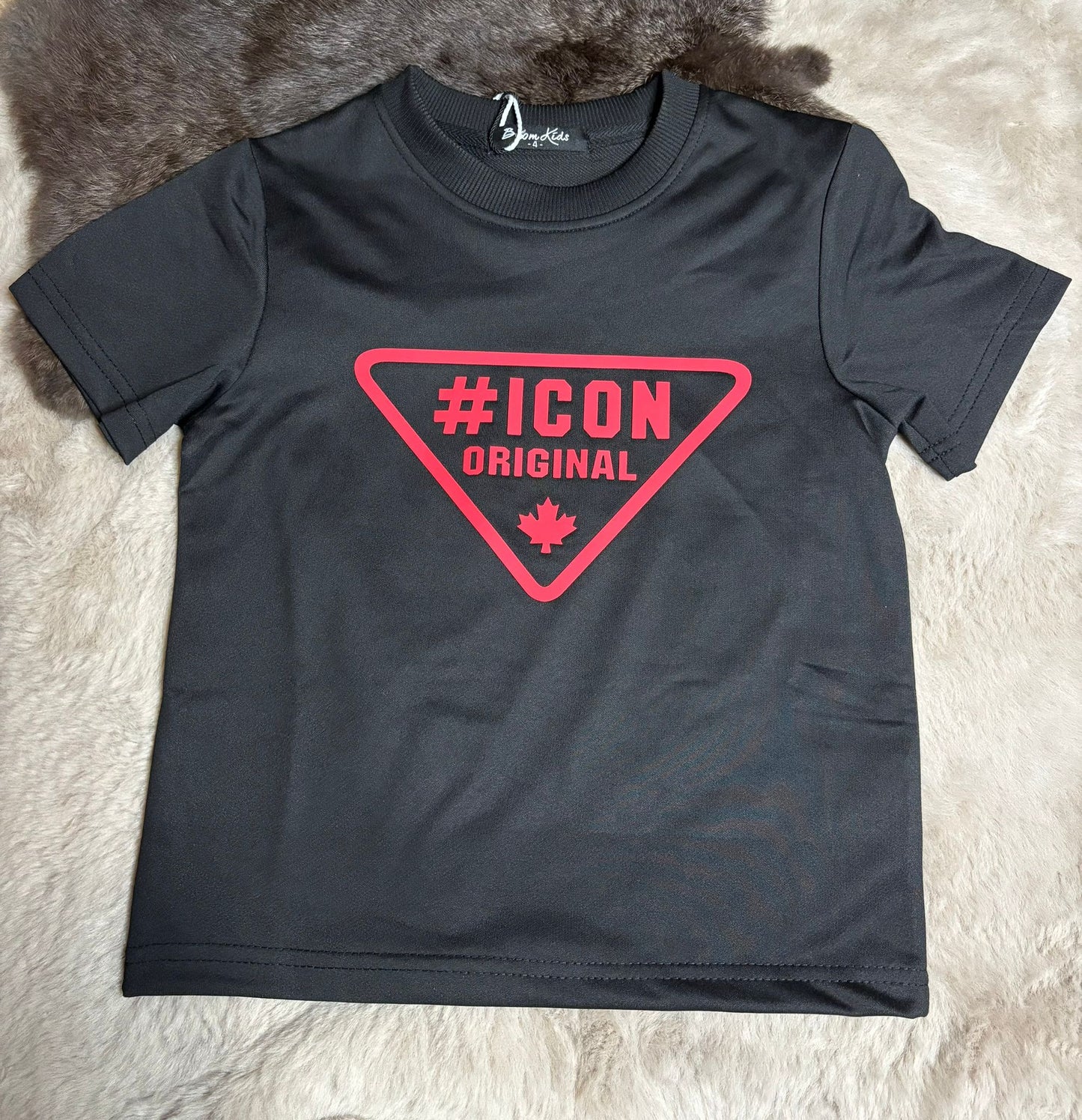 ICON shirt black red