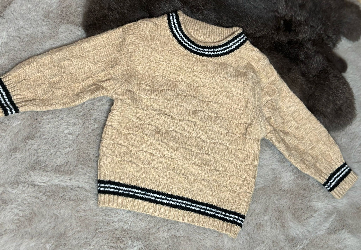 knitted sweater beige