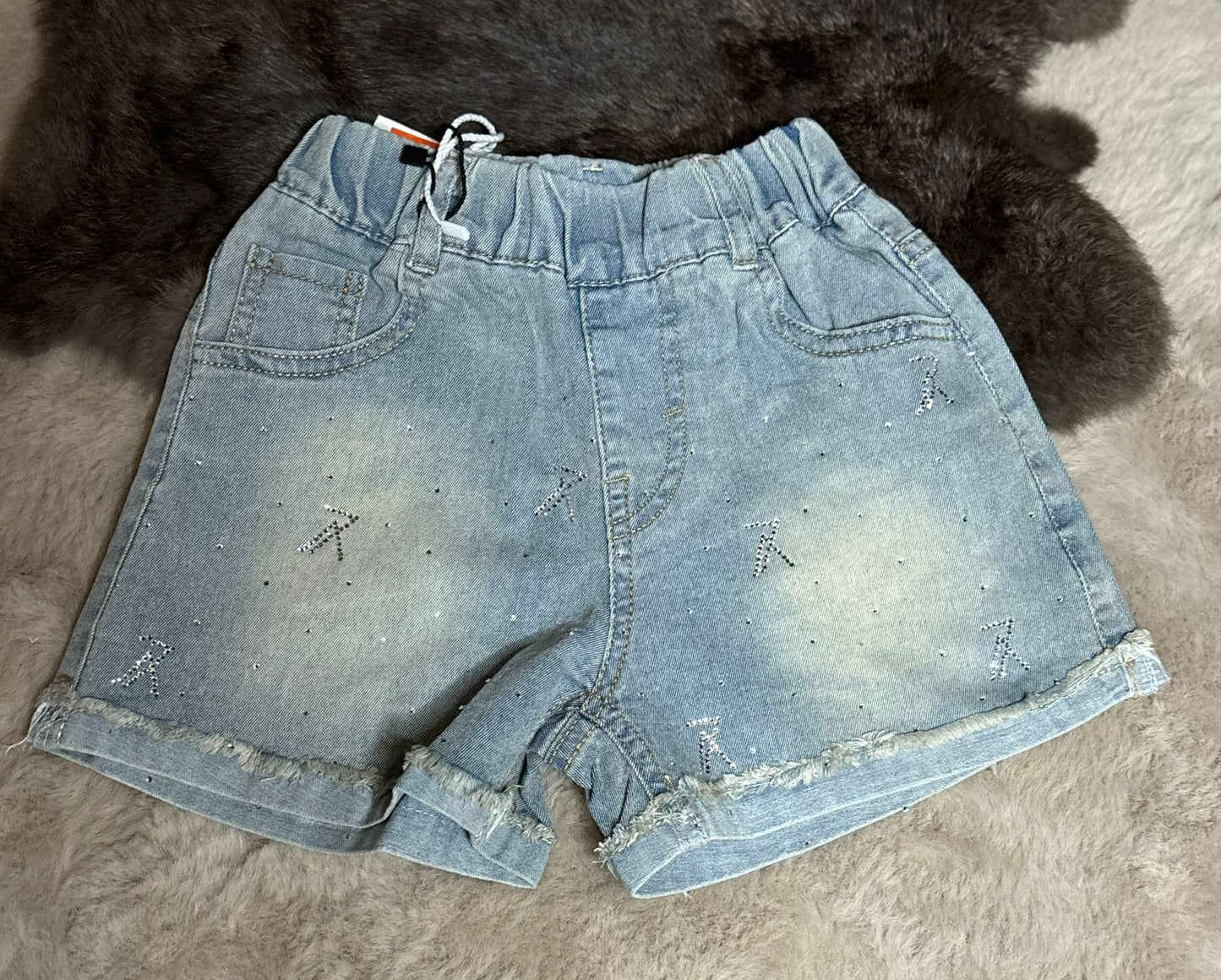lv glitter short jeans