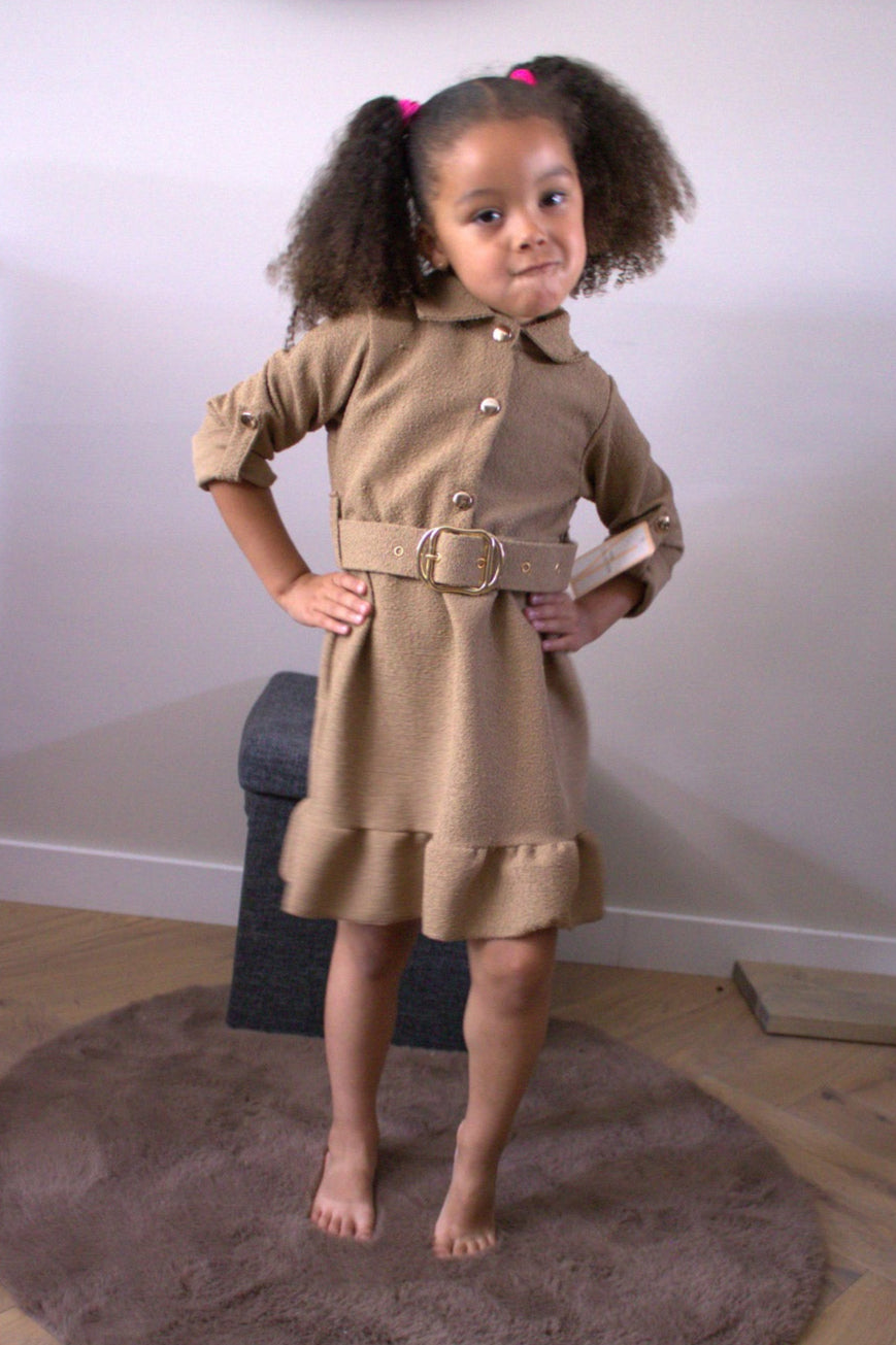 Tess dress brown