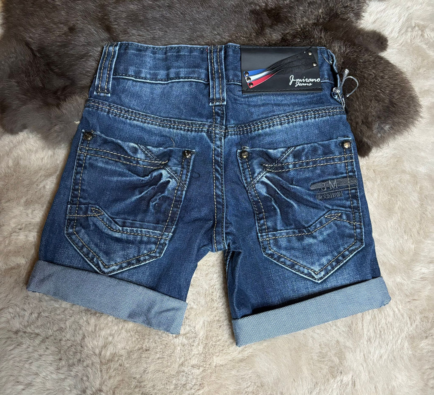 short jeans dark blue