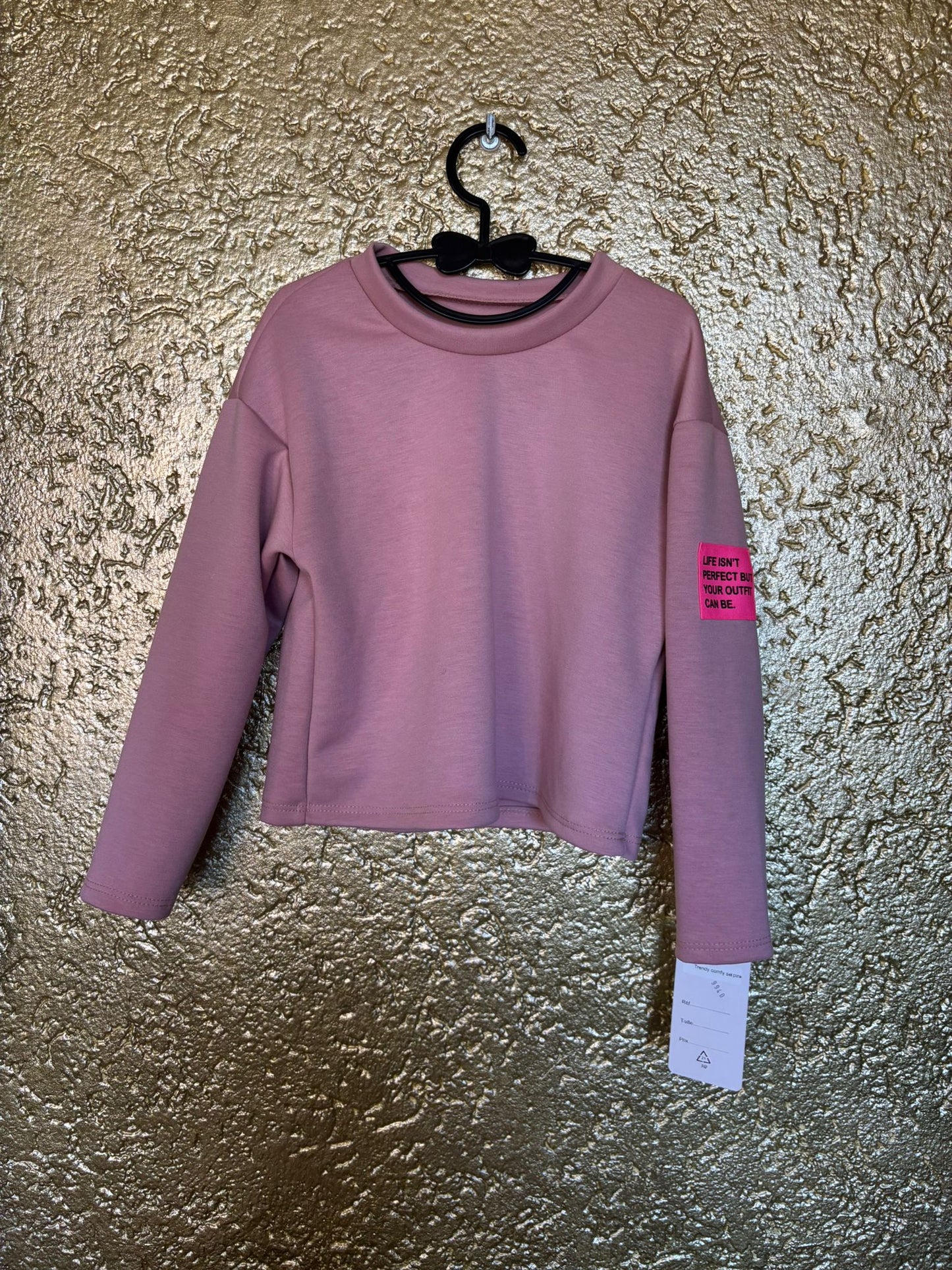 trendy comfy set pink