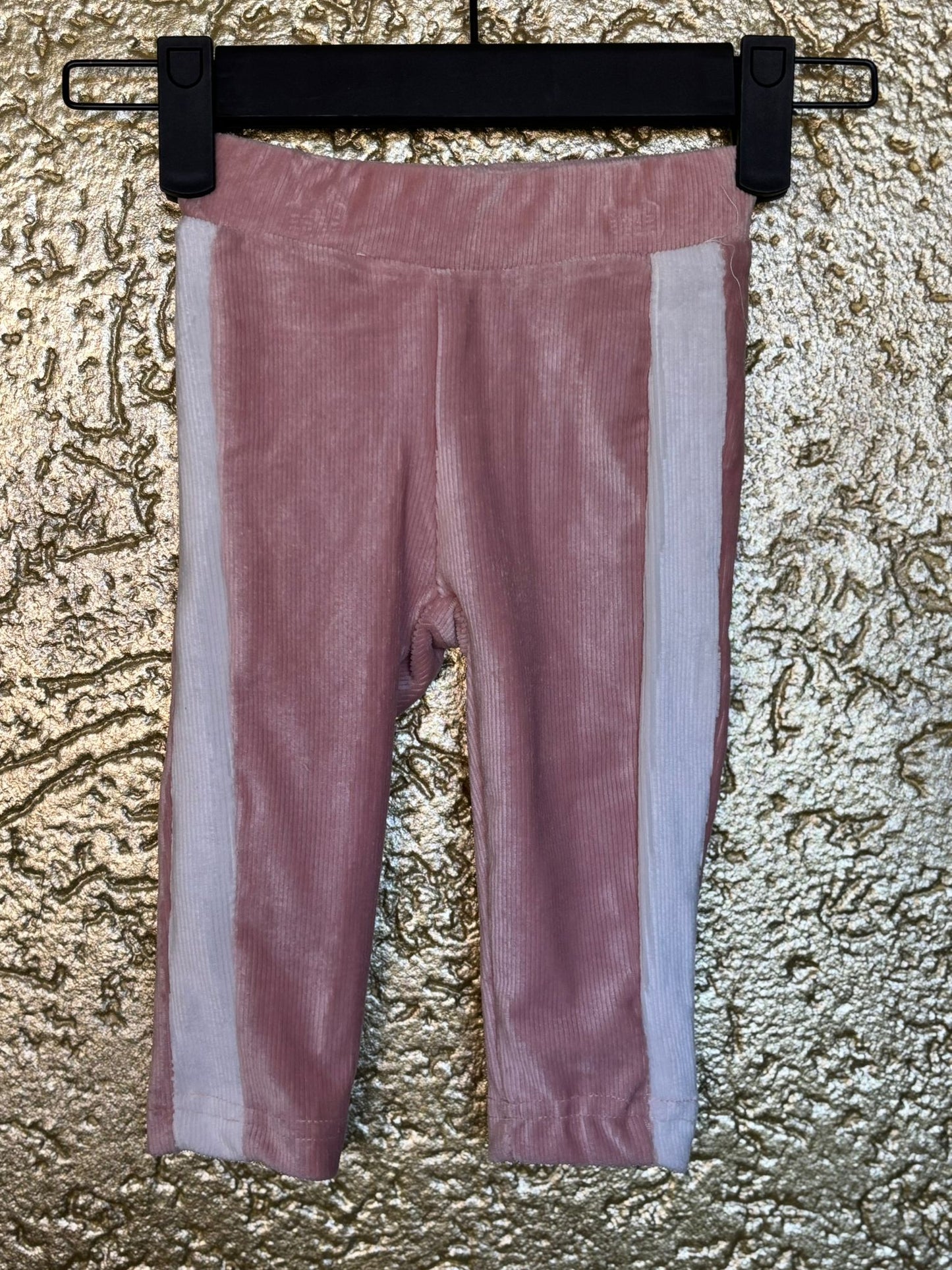 velvet ruffle set pink