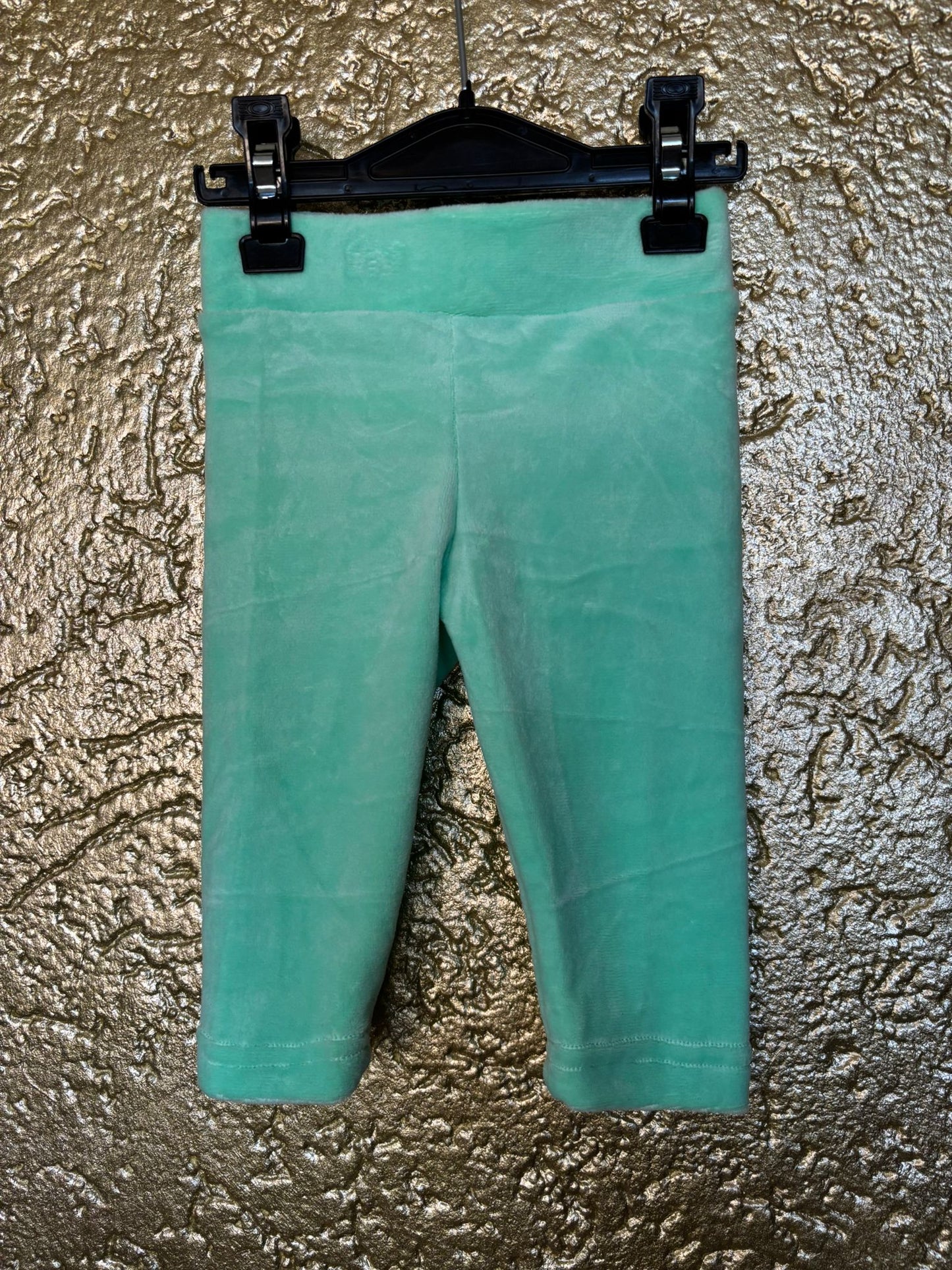 velvet ruffle set turqouise