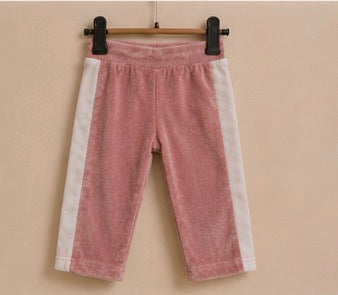 velvet ruffle set pink