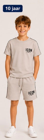 Icon sweat set beige