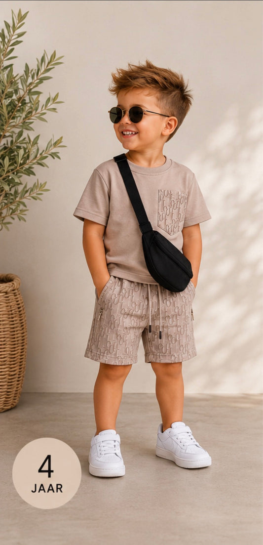 Icon bag set beige