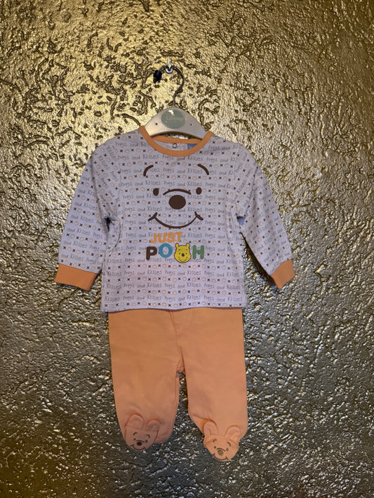 Winnie the pooh pyama oranje