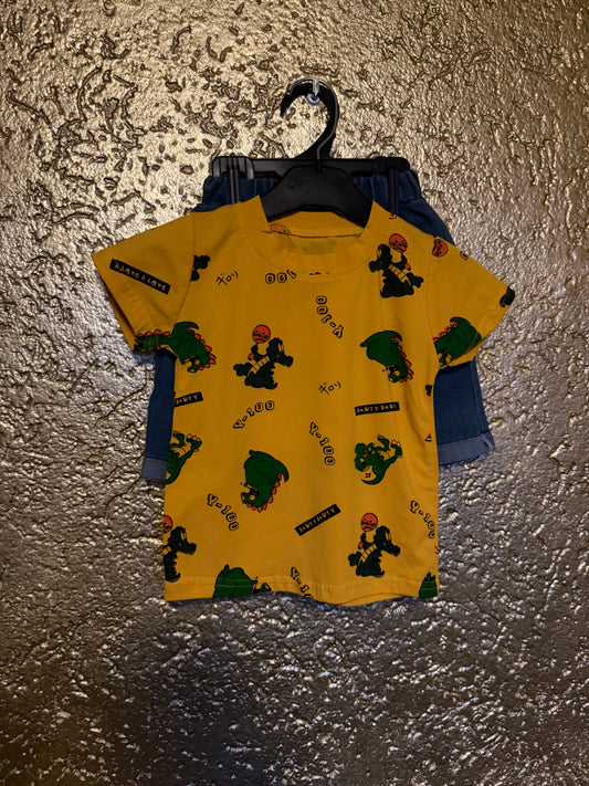 Dino set yellow