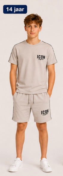 Icon sweat set beige