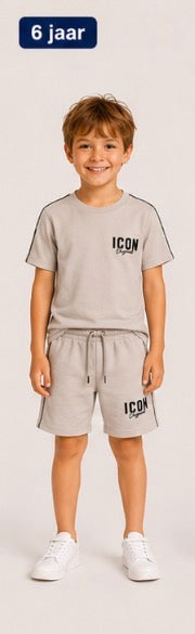 Icon sweat set beige