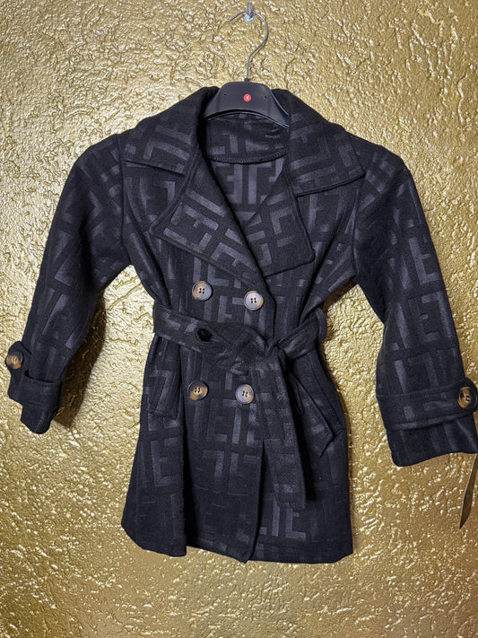 noir monogram coat