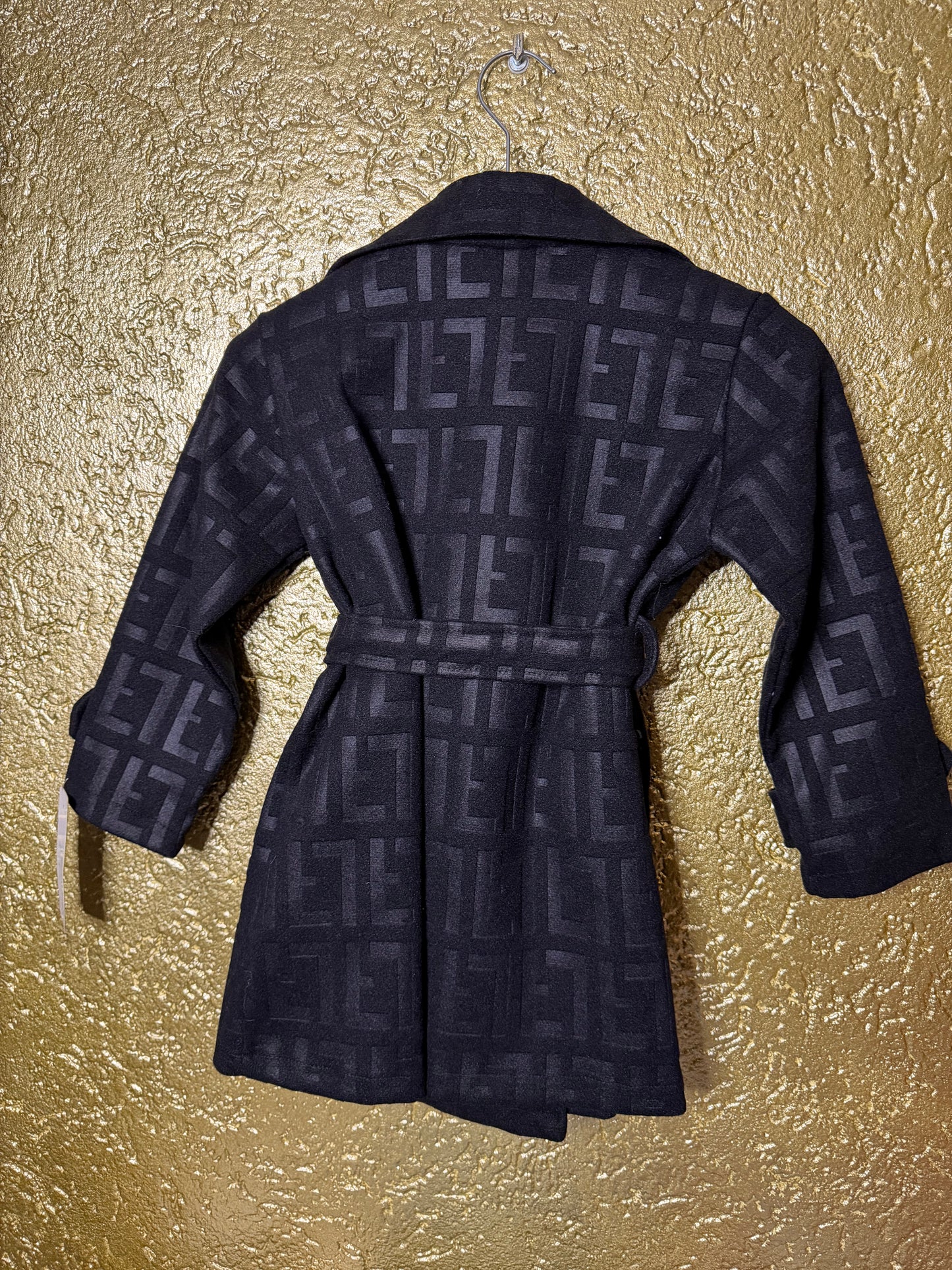 noir monogram coat