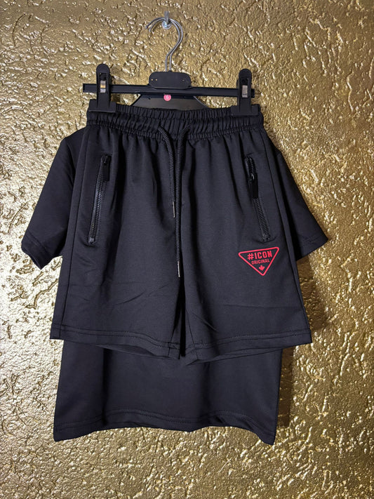 ICON  set black red
