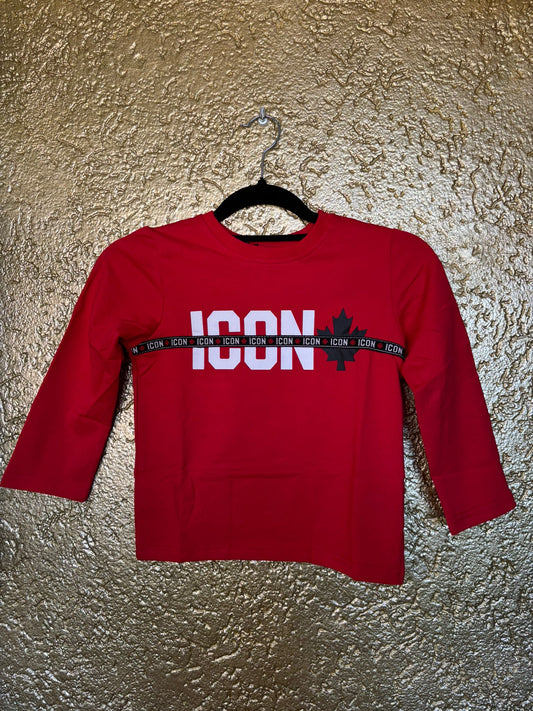 icon sweater red