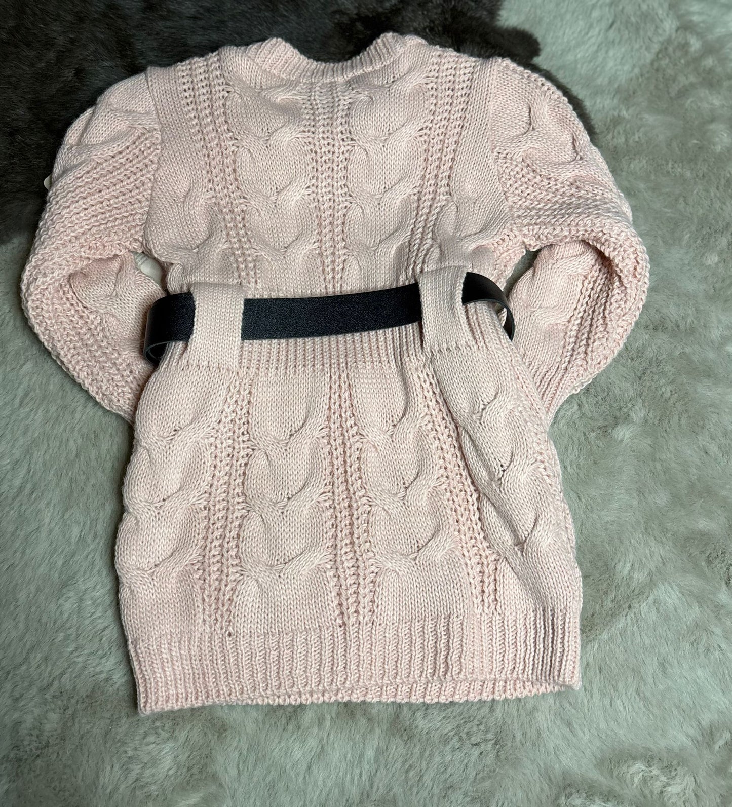 knitted dress pink