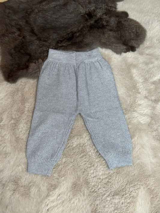 knitted pants grey