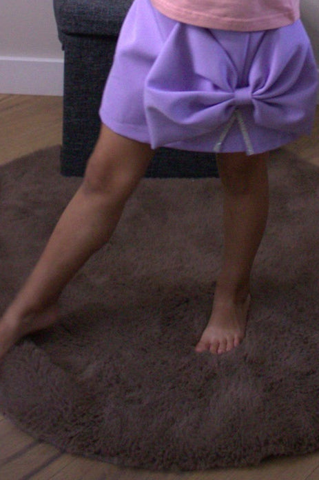 bow pants purple