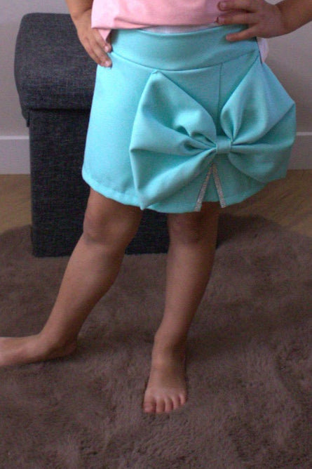 Bow pants turqouise