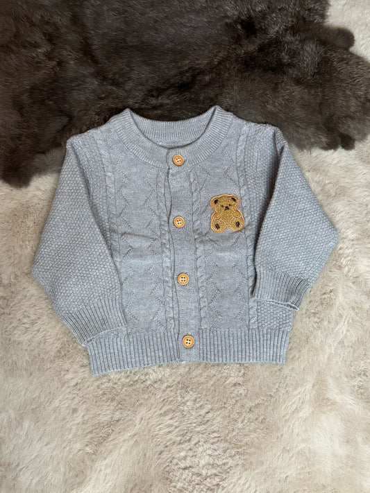 teddy knitted blouse grey